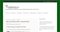 Desktop Screenshot of growingprosperity.com